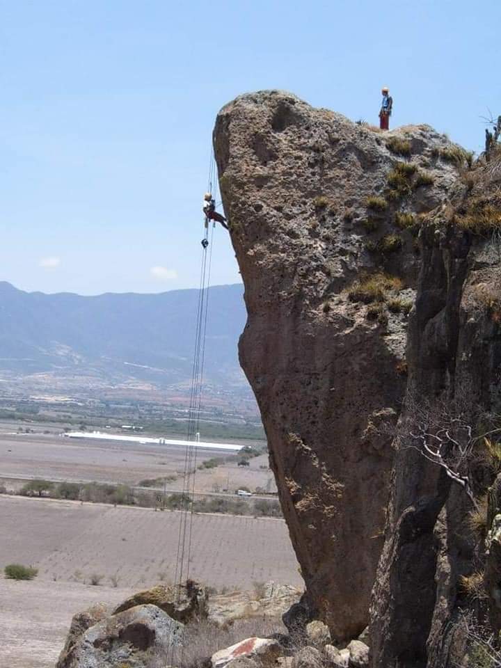 Yagul, a rock climbing crag near oaxaca, Mondragon is developing the routes